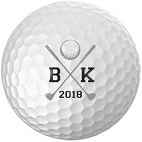 Personalized Name & Initial Golf Balls - Customize The Name and Initial (12 Balls)