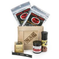 Man Crates Bacon Crate – Includes 5 Awesome Bacon-Flavored Snacks Like Maple Bacon Jerky, Bacon Seasoning and More – Great Gifts for Men