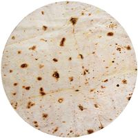 CASOFU Burritos Blanket, Giant Flour Tortilla Throw Blanket (71 inches)