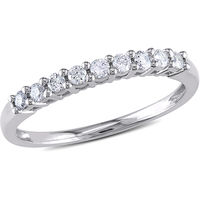 1/4 Carat T.W. Diamond Semi-Eternity Ring in 10kt White Gold