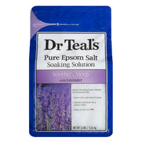 Dr Teal's Pure Epsom Salt Soaking Solution, Soothe & Sleep with Lavender, 3 lb
