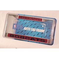 Charlotte Bobcats NBA Chrome Metal Laser Cut License Plate Frame