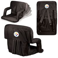 Pittsburgh Steelers Ventura Seat Portable Recliner Chair - Black