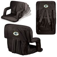 Green Bay Packers Ventura Seat Portable Recliner Chair - Black
