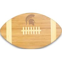 Picnic Time 896-00-505-353-0 Michigan State Spartans Engraved Touchdown Cutting Board, Natural