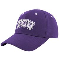 Top of the World TCU Horned Frogs Youth Purple Basic Logo 1Fit Hat - OSFA