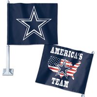 Dallas Cowboys WinCraft Double-Sided Slogan Car Flag
