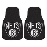 Brooklyn Nets 2-Piece Carpet Car Mat Set - No Size