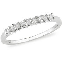 1/4 Carat T.W. Diamond Semi-Eternity Ring in 10kt White Gold