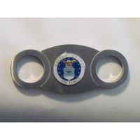 Cigar Cutters by Jim CT-AFC3 Stainless Steel Closed Guillotine Cutter With US Air Force Embellishment