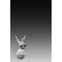 Asfour Crystal 647-17 1.06 L x 1.45 H in. Crystal Rabbit Animals Figurines
