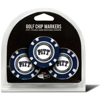 Team Golf NCAA Pittsburgh 3 Pack Golf Chip Ball Markers