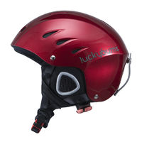 Lucky Bums Snow Sport Helmet, Red, X-Large