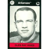 Glen Ray Hines Football Card (Arkansas) 1991 Collegiate Collection No.83