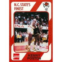 Kenny Poston Basketball Card (N.C. North Carolina State) 1989 Collegiate Collection No.184