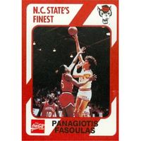 Panagiotis Fasoulas Basketball Card (N.C. North Carolina State) 1989 Collegiate Collection No.85