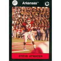 Steve Atwater Football Card (Arkansas) 1991 Collegiate Collection No.27
