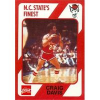 Craig Davis Basketball Card (N.C. North Carolina State) 1989 Collegiate Collection No.73