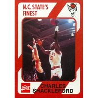Charles Shackleford Basketball Card (N.C. North Carolina State) 1989 Collegiate Collection No.36