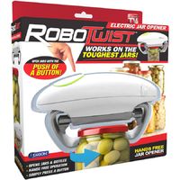 As Seen On TV RoboTwist Single Touch Electric Jar Opener - Works on Jars of all Sizes