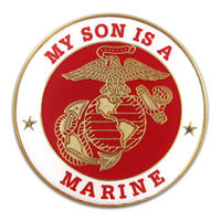 My Son is a US Marine USMC Military Enamel Lapel Pin