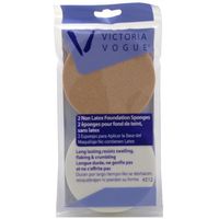 2 Pack - Victoria Vogue Non-Latex Foundation Round Sponge 2 ea