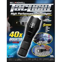 Bell + Howell TacLight, LED Flashlight with 5 Modes, As Seen on TV