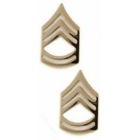 US Army Sergeant First Class Gold Collar Rank Insignia