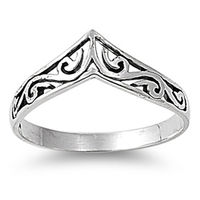 CHOOSE YOUR COLOR Sterling Silver Women's Celtic Design Cute Ring Promise 925 Band 8mm