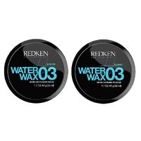 Water Wax 03 Hair Shine Defining Pomade 1.7 oz (Pack of 2)