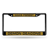 Wake Forest Demon Deacons NCAA Laser Cut Black License Plate Frame