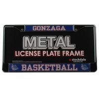 Gonzaga Bulldogs Basketball Metal License Plate Frame W/domed Insert - Zags/basketball