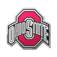 Ohio State Buckeyes Aluminum Auto Emblem Decal Sticker