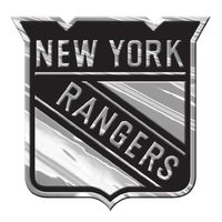 New York Rangers Silver Auto Emblem Decal Sticker