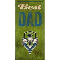 Seattle Sounders FC 6'' x 12'' Best Dad Sign