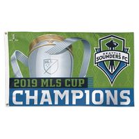 Seattle Sounders FC WinCraft 2019 MLS Cup Champions Official Celebration One-Sided 3' x 5' Flag
