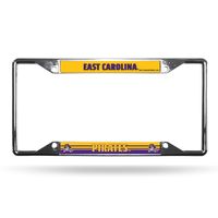 East Carolina Pirates NCAA Chrome EZ View License Plate Frame