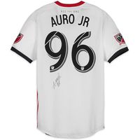Auro Jr. Toronto FC Autographed Match-Used White #96 Jersey vs. Atlanta United FC on August 4, 2018 - Fanatics Authentic Certified