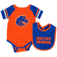 Boise State Broncos Colosseum Roll-Out Infant One Piece Outfit and Bib Set