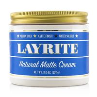 Layrite Natural Matte Cream (Medium Hold, Matte Finish, Water Soluble) 297g/10.5oz Hair Care