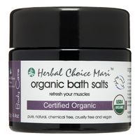 Herbal Choice Mari Organic Bath Salts Refresh Your Muscles 125g/ 4.4oz Glass Jar