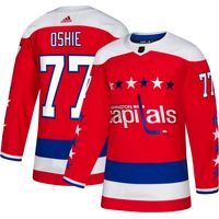 adidas Men's Washington Capitals T.J. Oshie #77 Authentic Pro Alternate Jersey
