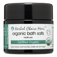 Herbal Choice Mari Organic Bath Salts Health Spa for Your Body 125g / 4.4oz Glass Jar