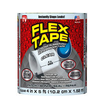 Flex Tape® Clear 4 IN x 5 FT Rubberized Waterproof Tape