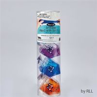 Rite Lite DRP-9 Set of 4 Dreidels Filled with Color Gel Putty, Acrylic Box - Pack of 6