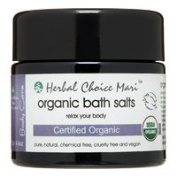 Herbal Choice Mari Organic Bath Salts Relax Your Body 125g/ 4.4oz Glass Jar