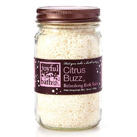 Joyful Bath Co Citrus Buzz Refreshing Bath Salts, Pink Grapefruit, 16 Oz