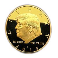 Blinkee DTLGPC-2019 2019 Donald Trump Liberty Plated Gold Coin