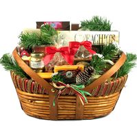 Gift Basket Village Home For The Holidays: Christmas Gift Basket with Cheese & Sausage, Large