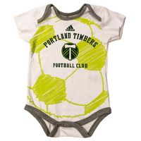 MLS Portland Timbers Soccer Ball Baby Bodysuit